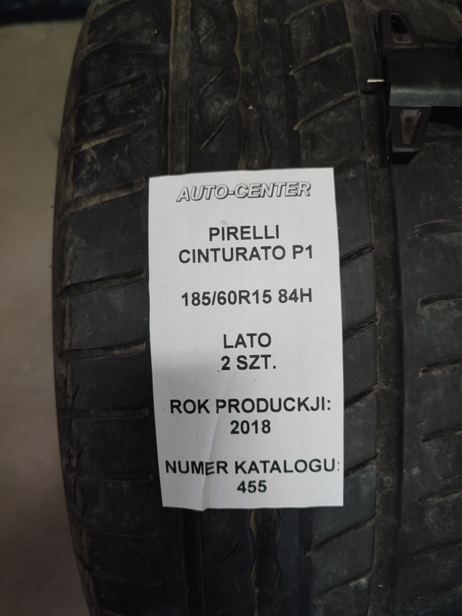 Opony letnie 185/60R15 84H Pirelli Cinturato P1 2018r 2szt.