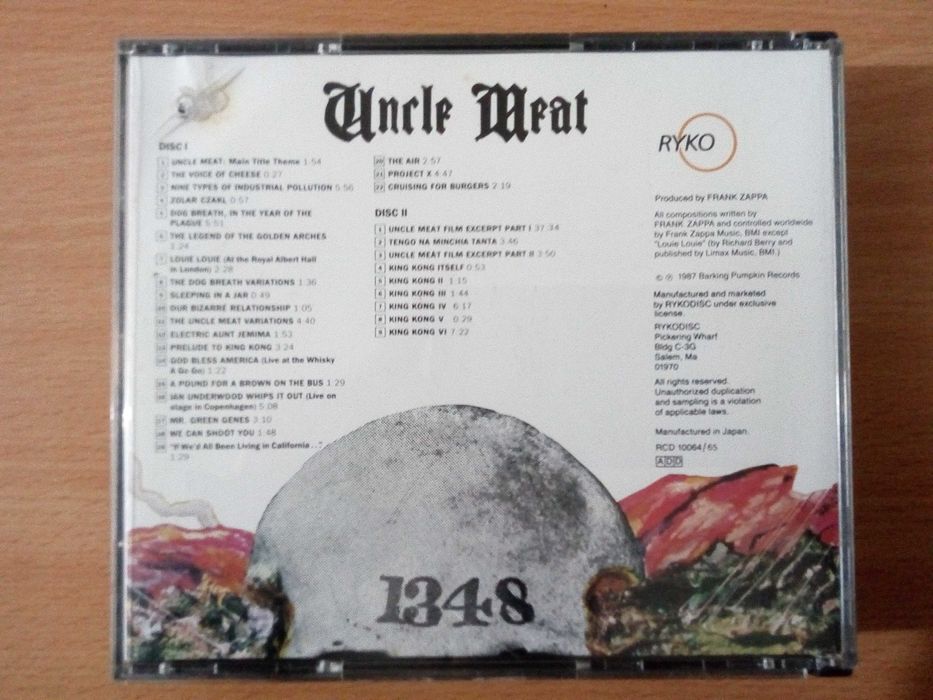 FRANK ZAPPA - Uncle Meat 2xCD Raro