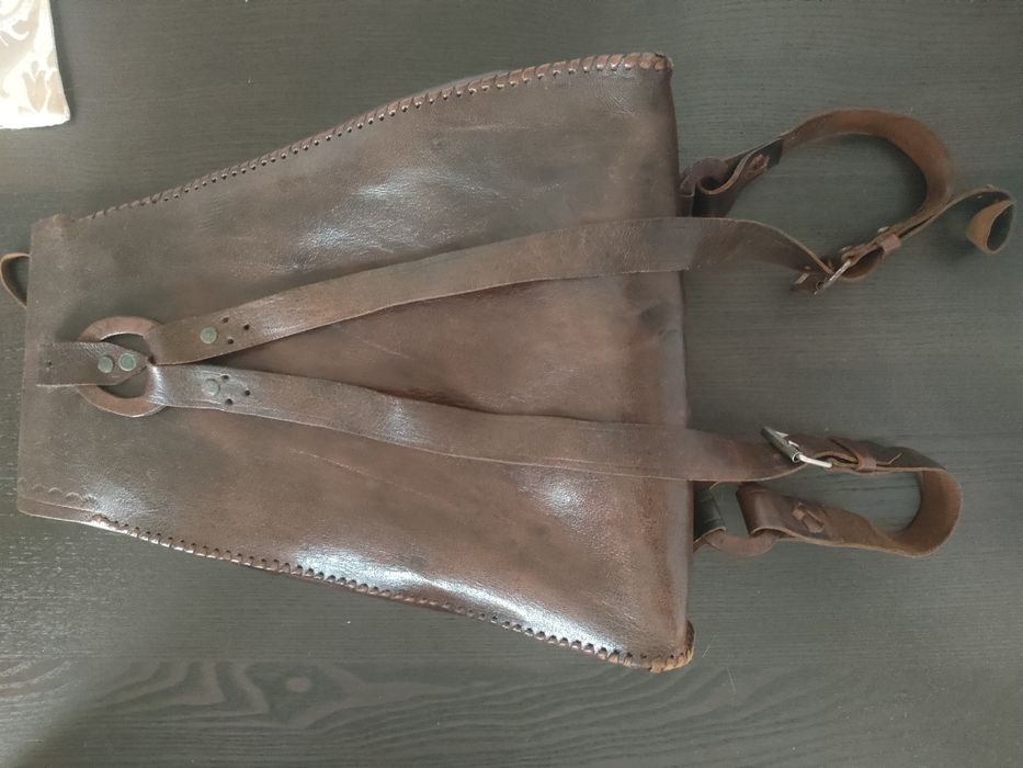Mala/mochila em couro