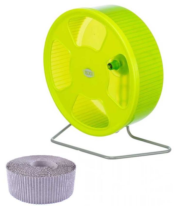 Trixie kołowrotek 28cm dla jeża chomika koszatniczki + wkładki 10sztuk