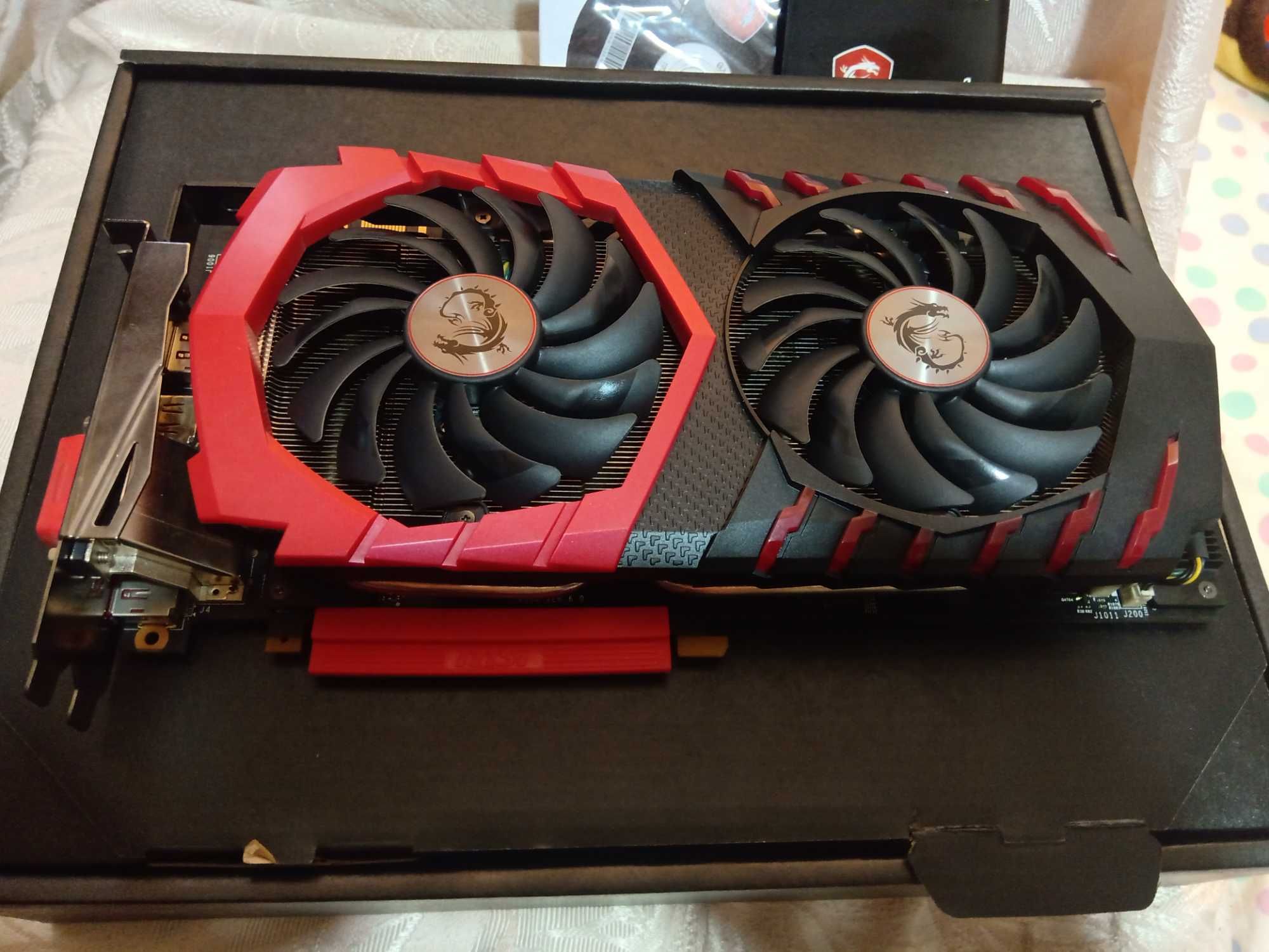 Видеокарта полный комплект.MSI GTX 1070 8Gb Gaming