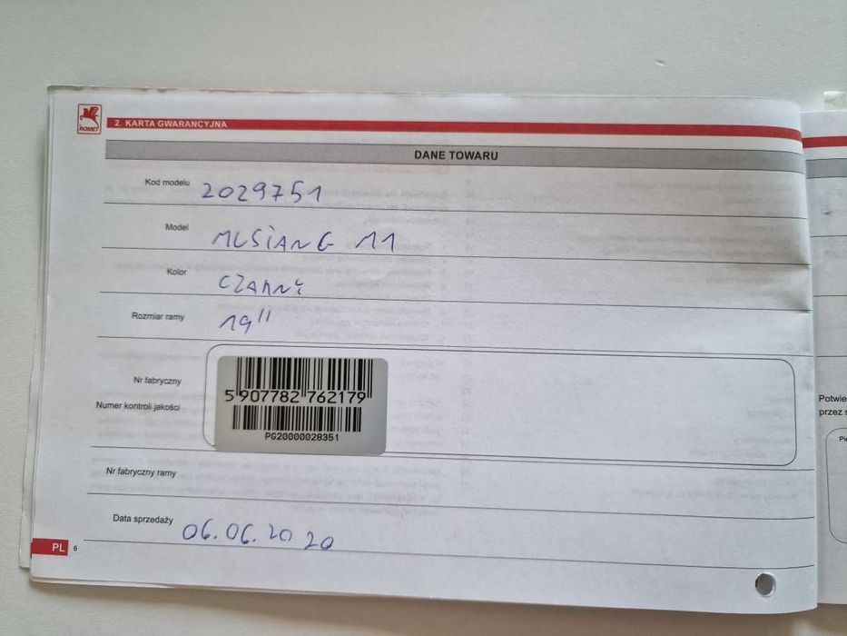 Rower Romet XC Mustang M1 2020 używany