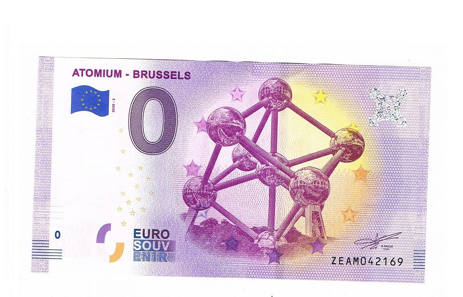 0 Euro Atomium - Brussels Edit 2020-2