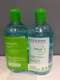 Bioderma Sebium H2O.2x500 ml.Płyn Micelarny 1000 ml
