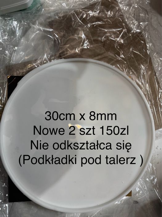 Nowe podkladki pod talerz 30cm żywica epoksydowa