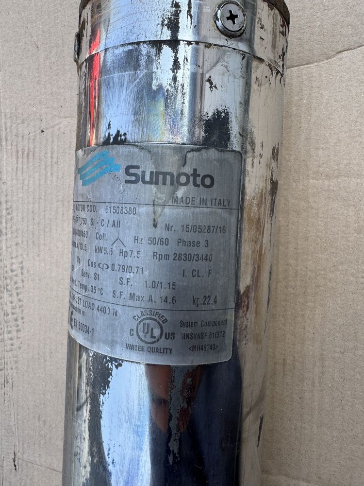 Pompa głębinowa 5,5 kW 380l/min