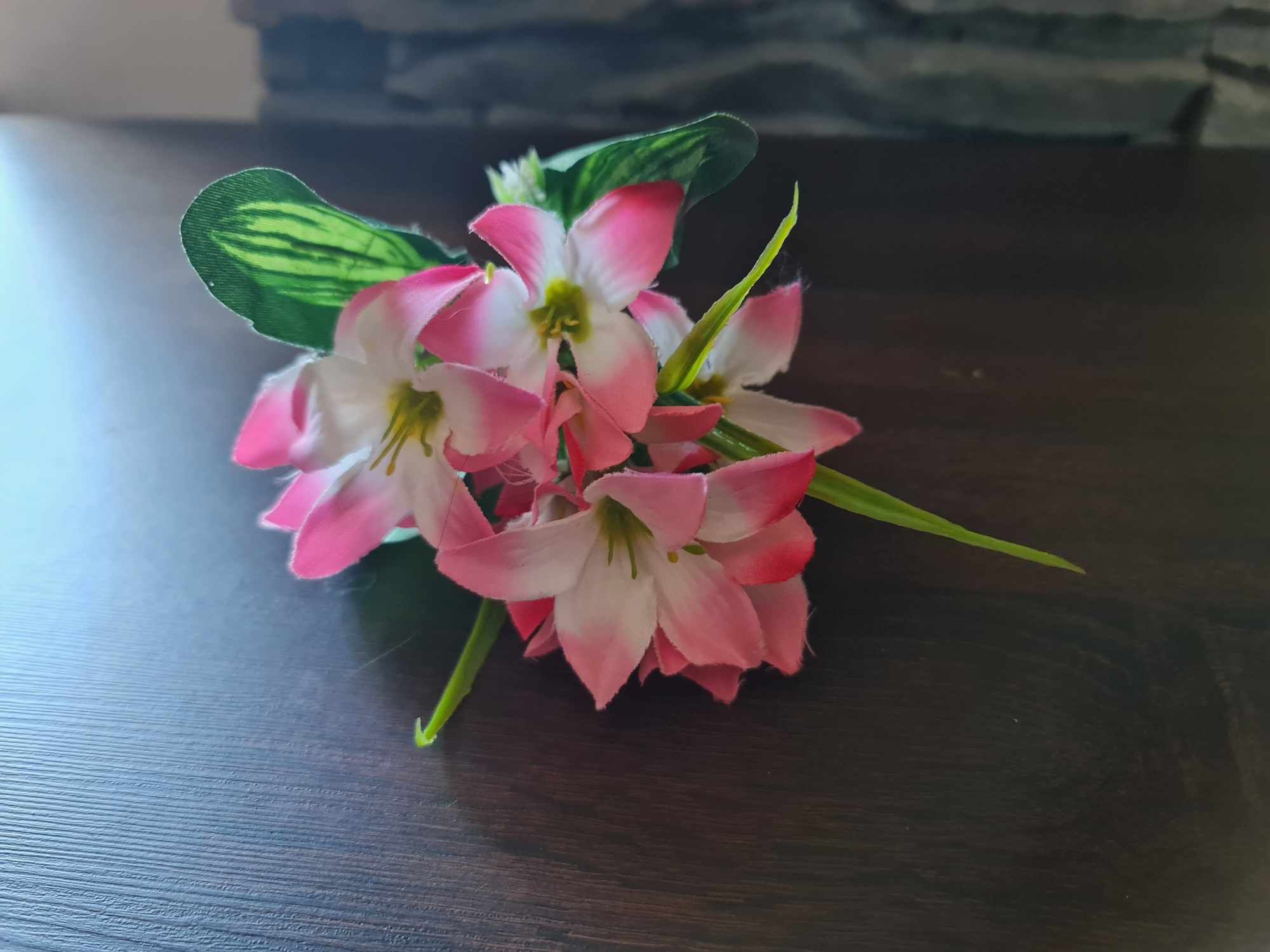 Bukiet sztucznych kwiatów 34cm 5 główek