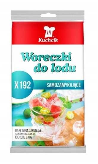 KUCHCIK Woreczki do lodu SAMOZAMYKAJĄCE 192 kostki (2907)