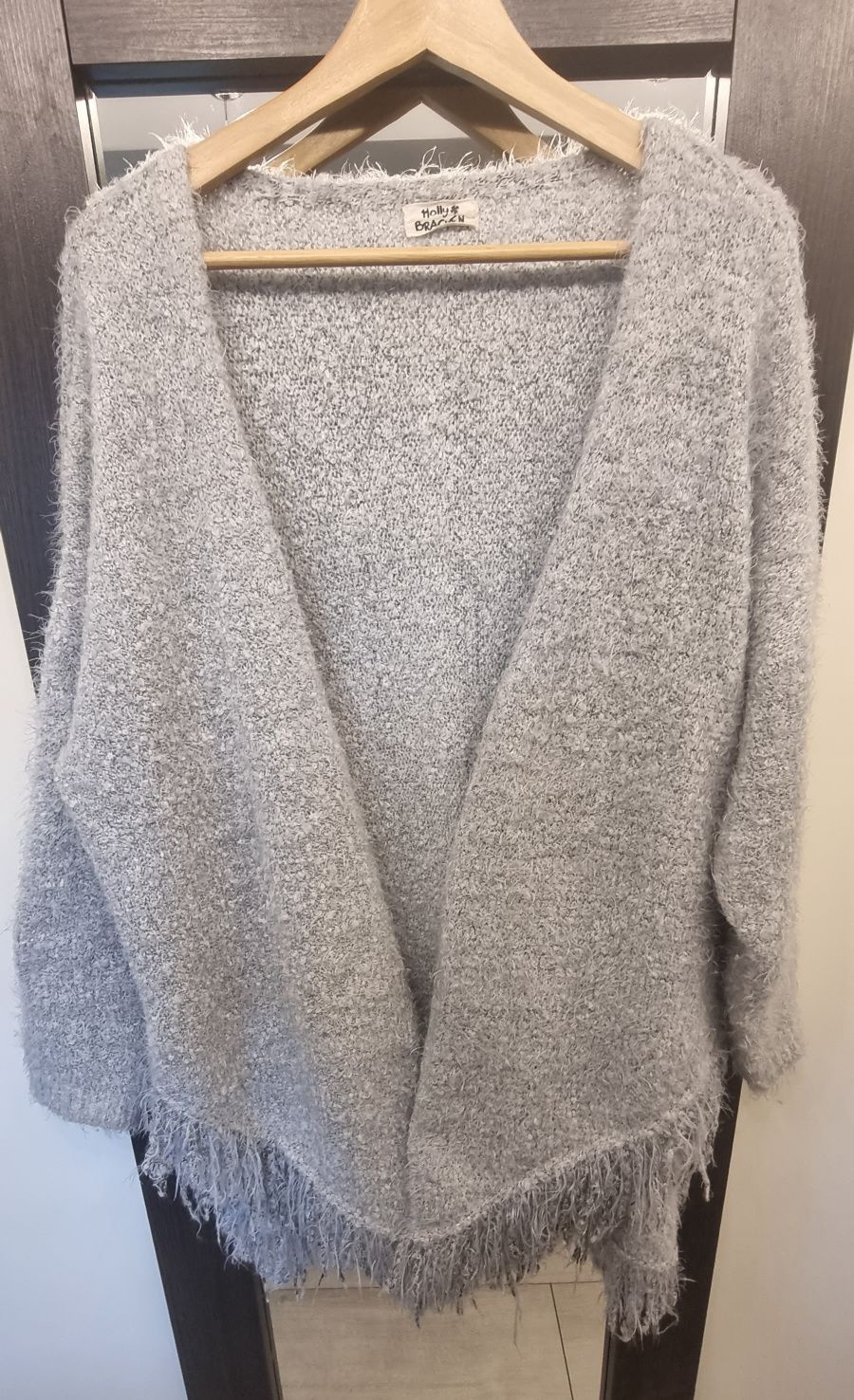 Ciepły sweter a la poncho L/XL