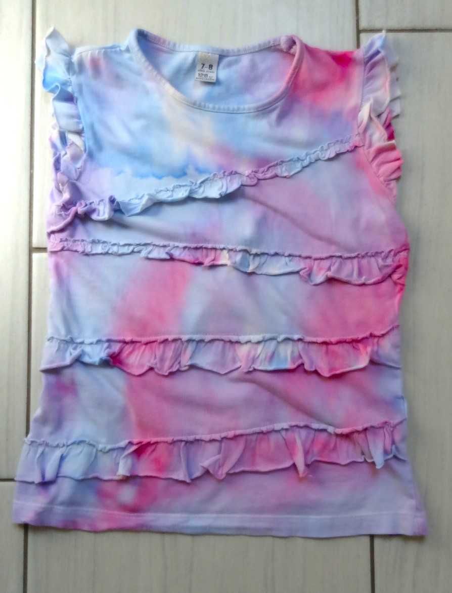 Bluzeczka Zara Kids 128 z falbankami