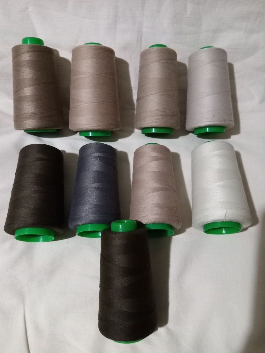Швейные нитки:15;20;30;40;50;75;80;100;120;150.Amann,Coats,Serafil,YKK