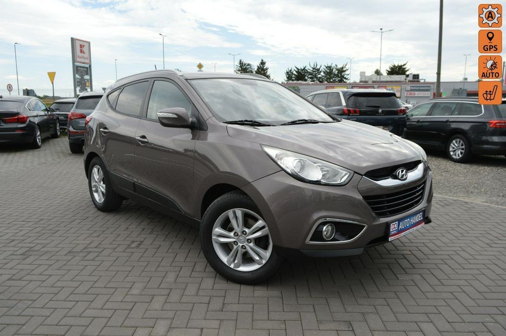Hyundai ix35 2.0i Automat 100% bezwypadkowy Serwis Skóra Navi Kamera 151 tys.km.