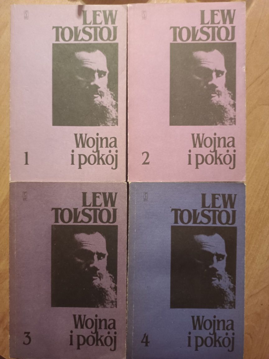 "Wojna i pokój", Lew Tołstoj. 4 tomy