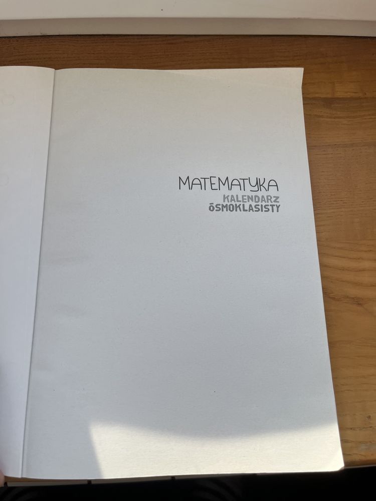 GWO Matematyka Kalendarz Ósmoklasisty