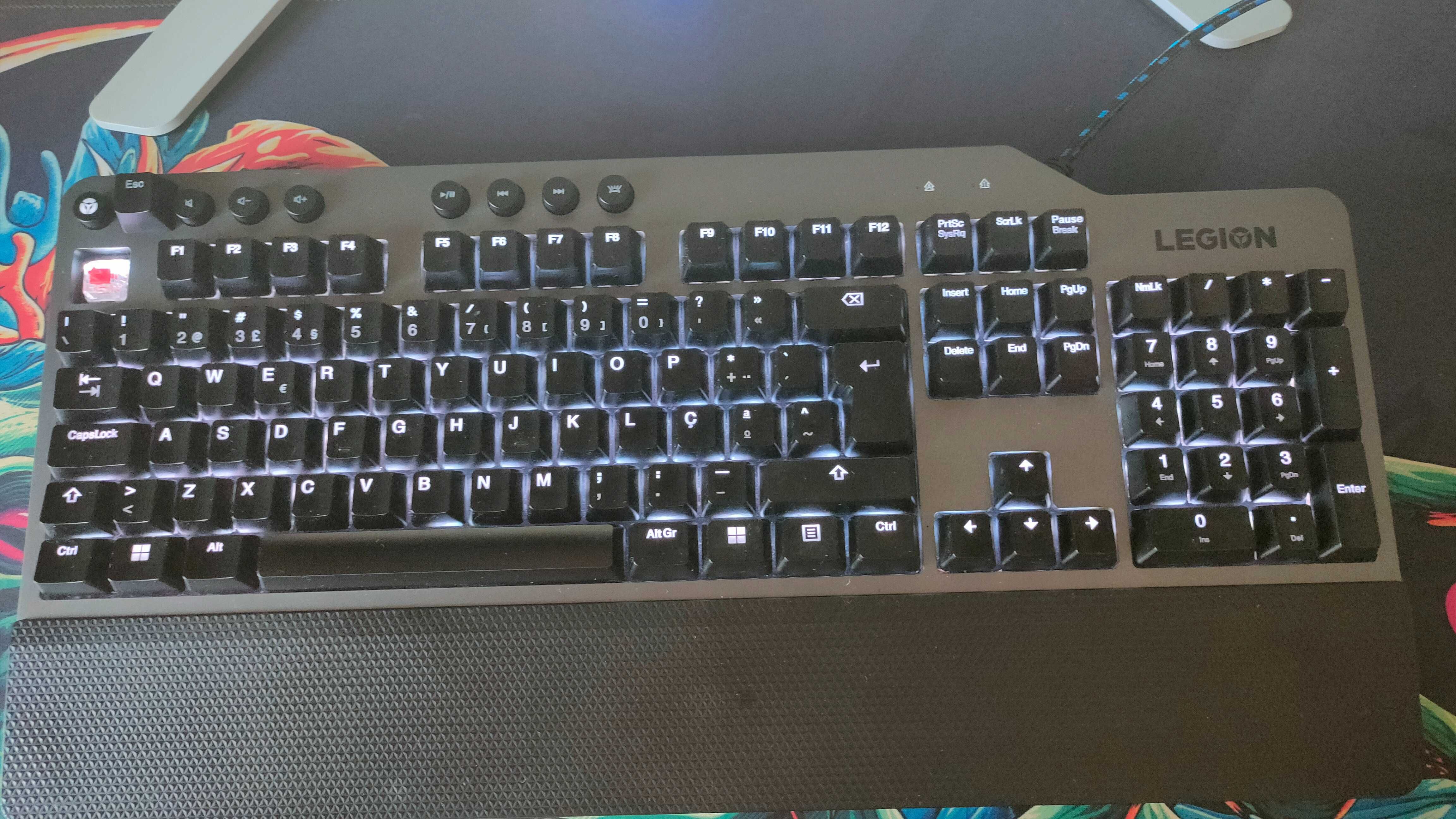 Teclado Gaming Lenovo K500 com garantia até janeiro 2027