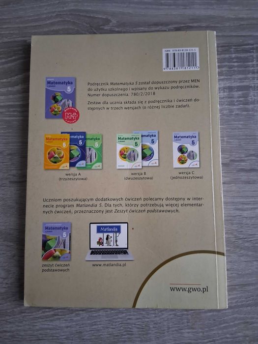 Matematyka 5 z plusem GWO (zbiór zadań)