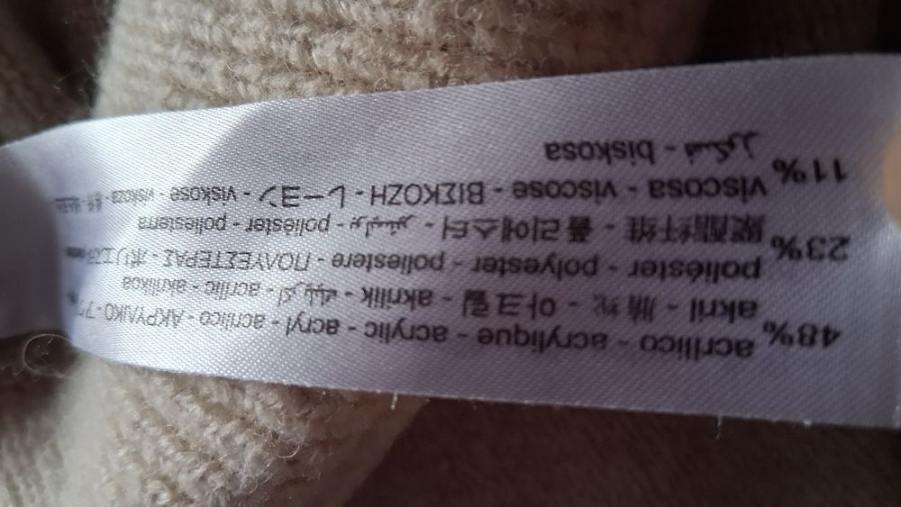 Zara, sweter z wełną S