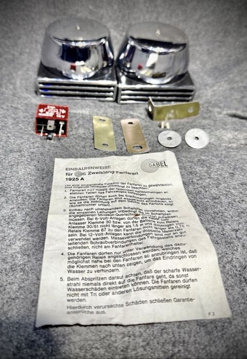 Nowe sygnały Gabel do: Porsche, Vw Garbus, Bulik, Mercedes, Opel