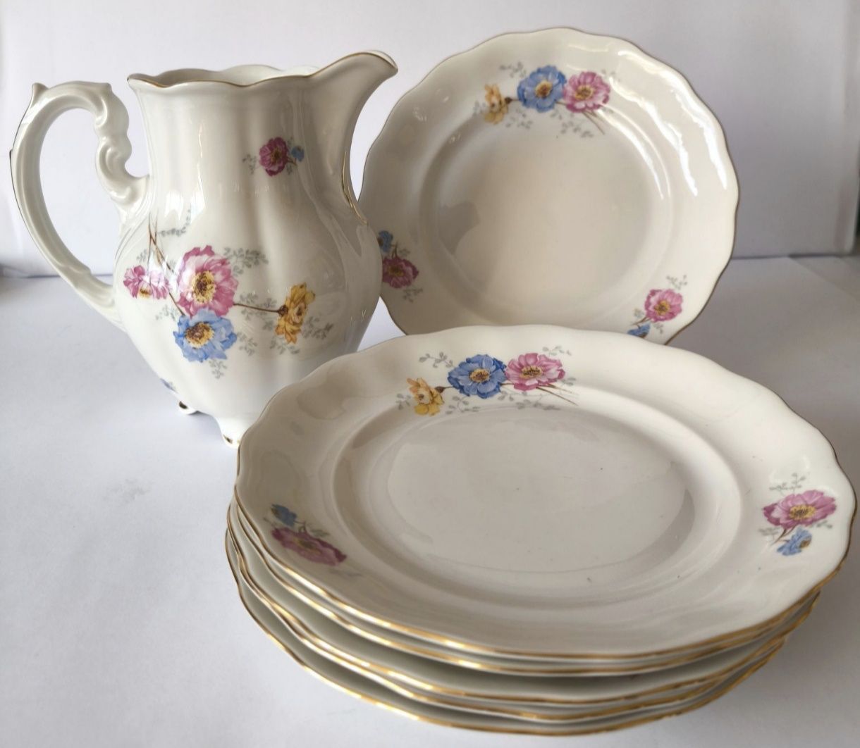 Serwis obiadowy Koenigszelt piękna stara porcelana