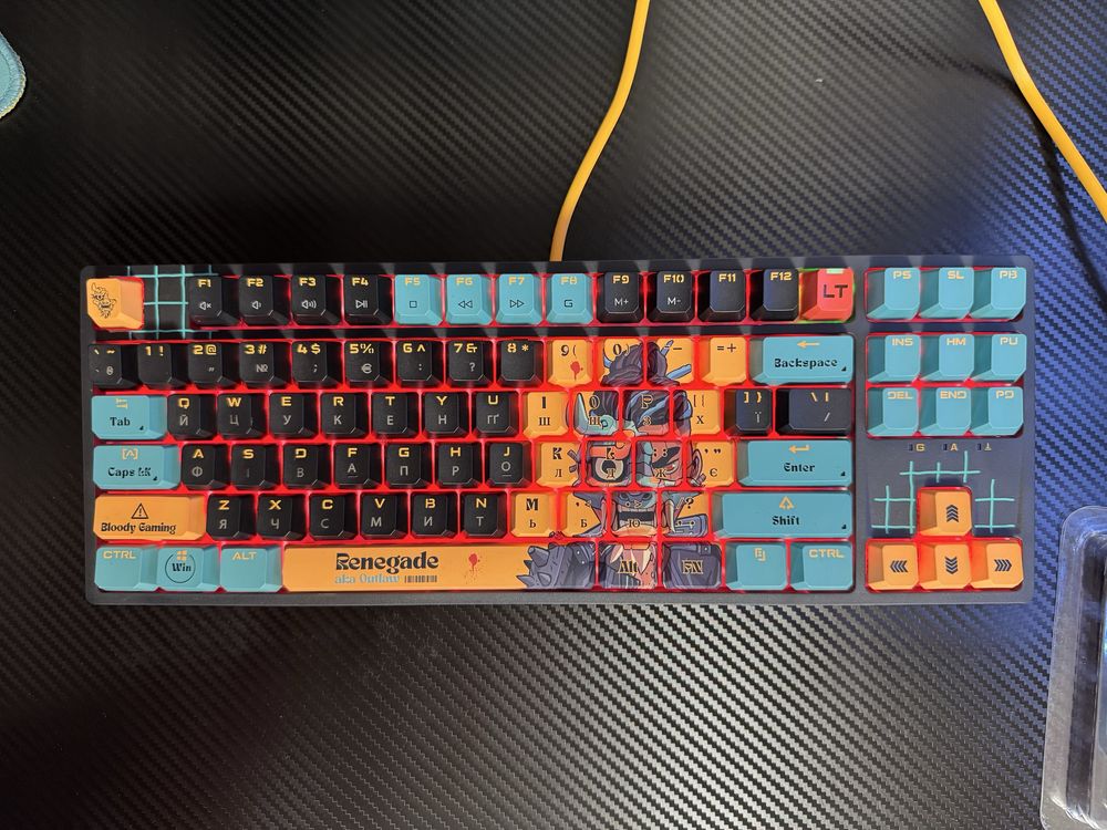 Клавіатура дротова A4Tech Bloody AT87 USB Renegade