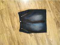 Czarna jeansowa spódniczka spódnica esmara