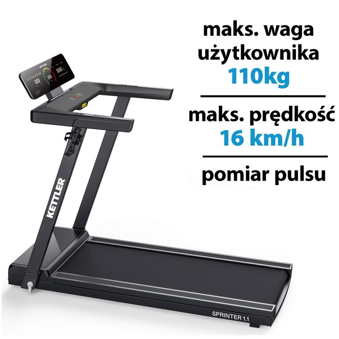 Bieżnia elektryczna KETTLER Sprinter 1.1 1287W 16 km/h