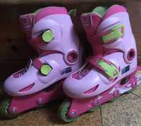 Patins Oxelo menina rosa 28-30