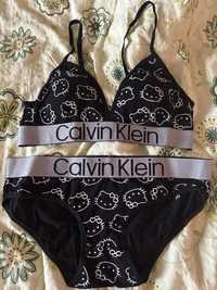 Komplet bielizny calvin klein x hello kitty