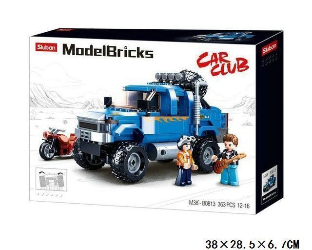 KLOCKI sluban samochód pojazd auto terenowe autko 363 el. KOMP. Z LEGO