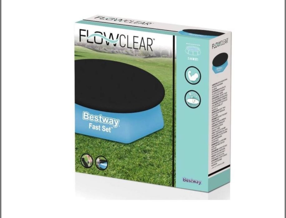 Pokrywa basenowa Bestway 244 cm, czarna (IP-167122)