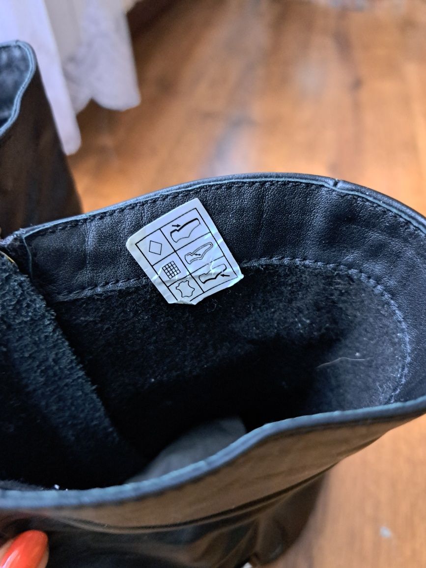 Skórzane buty botki/kozaki lavorazione artigiana