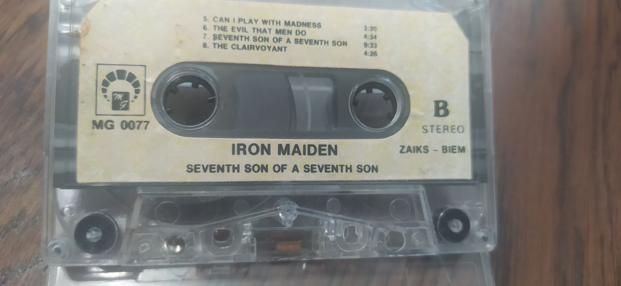 Kaseta Iron Maiden bez okładki!