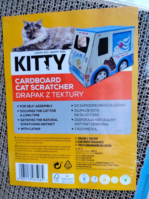 Drapak dla kota Smukee samochód auto lodziarnia