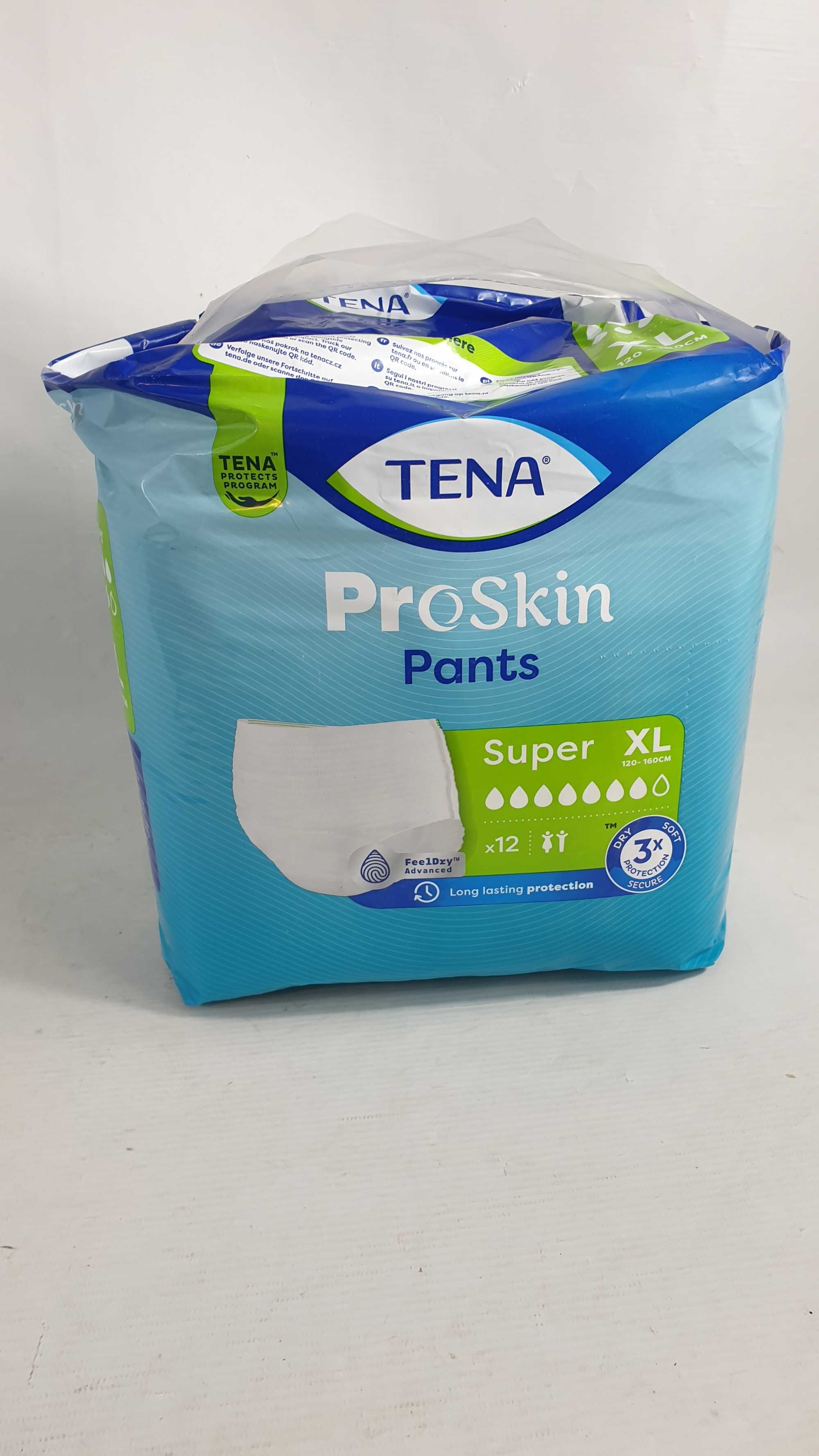 Majtki chłonne TENA Pants ProSkin Super XL 12 sztuk NEW