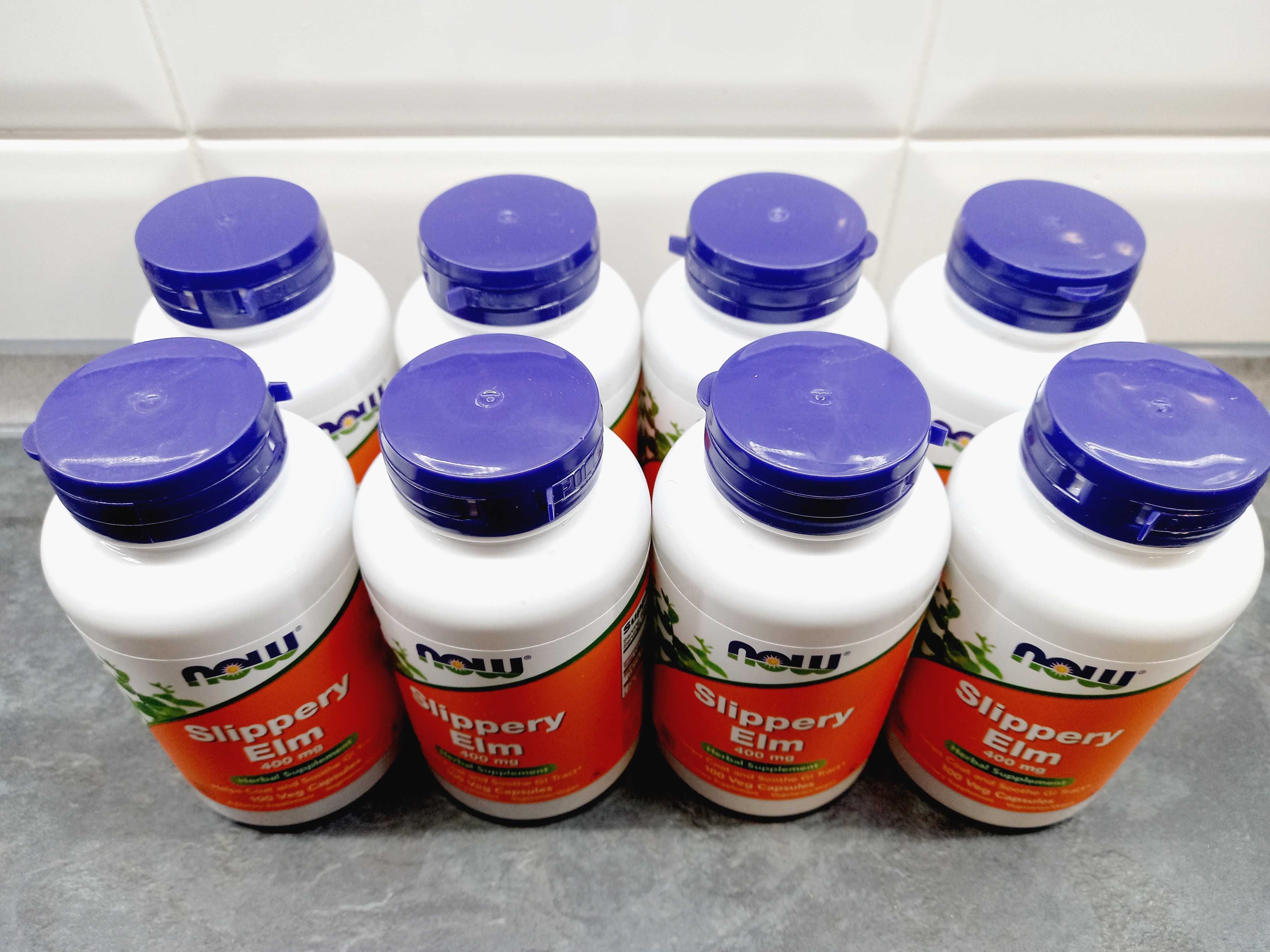 Now Foods, Slippery Elm 400 мг (100 капс), скользкий вяз, антиоксидант