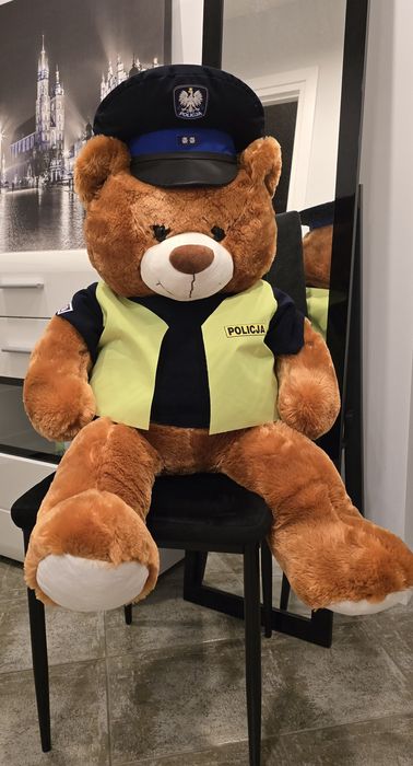 100 CM! Unikatowa maskotka - Miś Podkomisarz Policjimisarz
