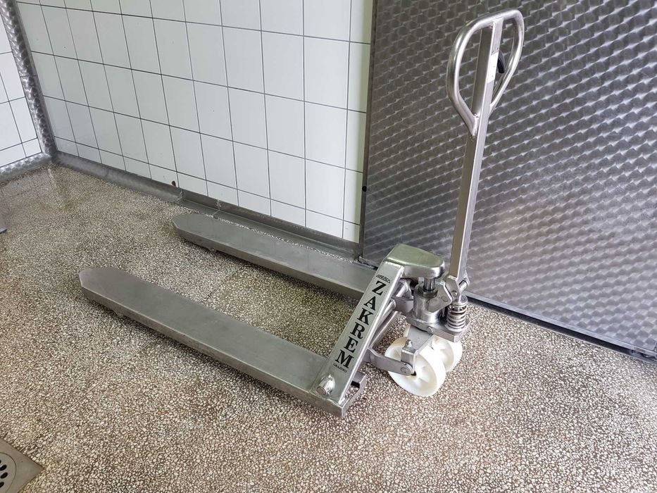 Wózek paletowy paleciak ZAKREM kwasoodpory INOX