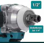 Klucz udarowy do baterii Makita 2w1  320Nm bezszczotkowy silnik