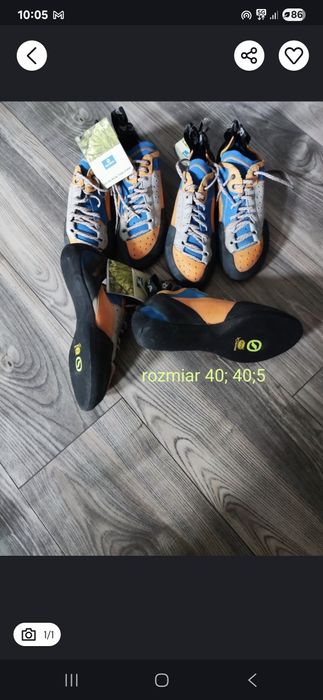 Buty wspinaczkowe scarpa rozmiar 40