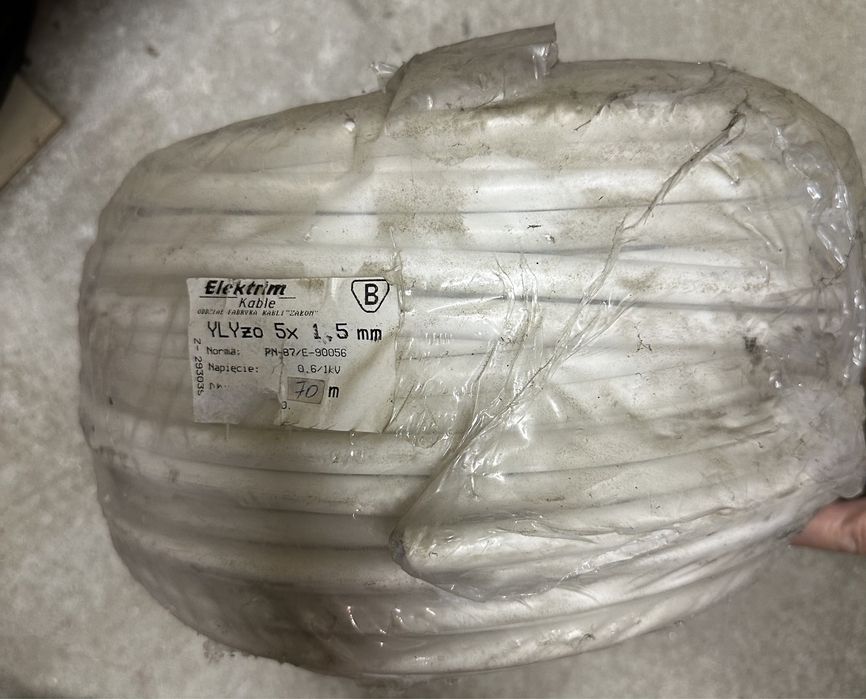 Przewód Kabel YLYżo 5 x 1,5 mm Linka Ylgy żo 10