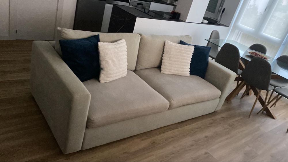 Sofa bege como novo