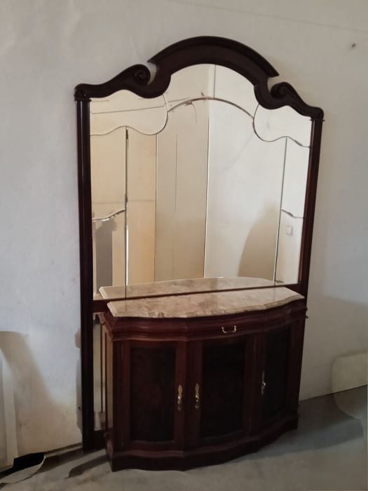 Móvel sala mogno + móvel hall mogno