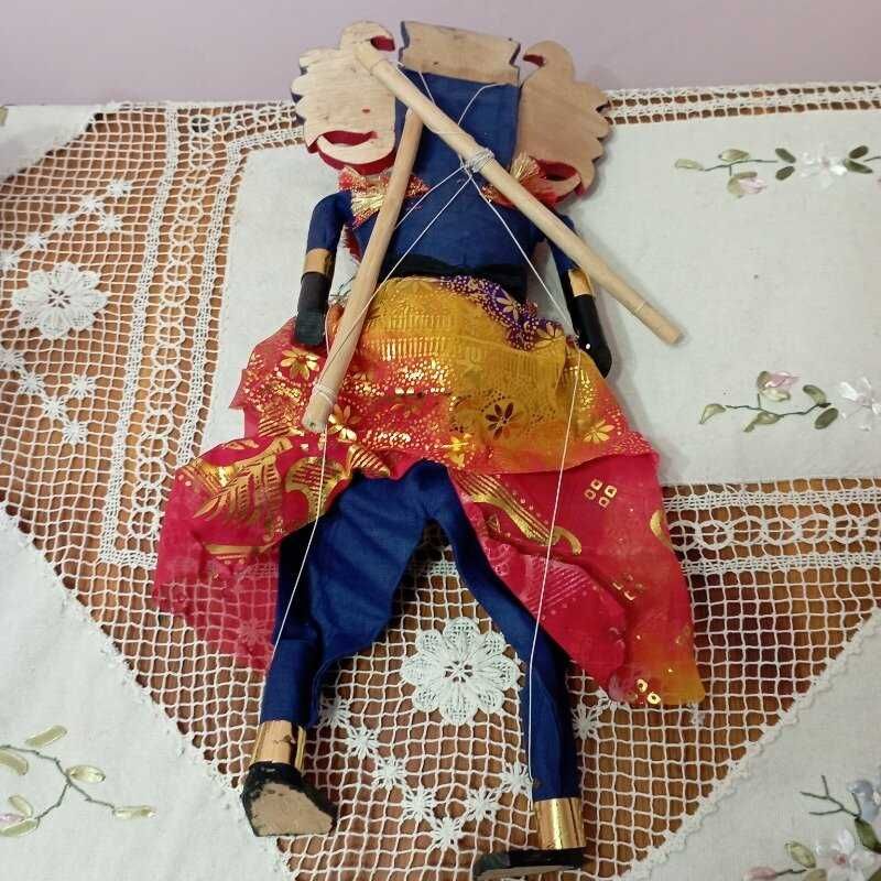 Театральная кукла марионетка дерево лялька ручная работа Шри-Ланка