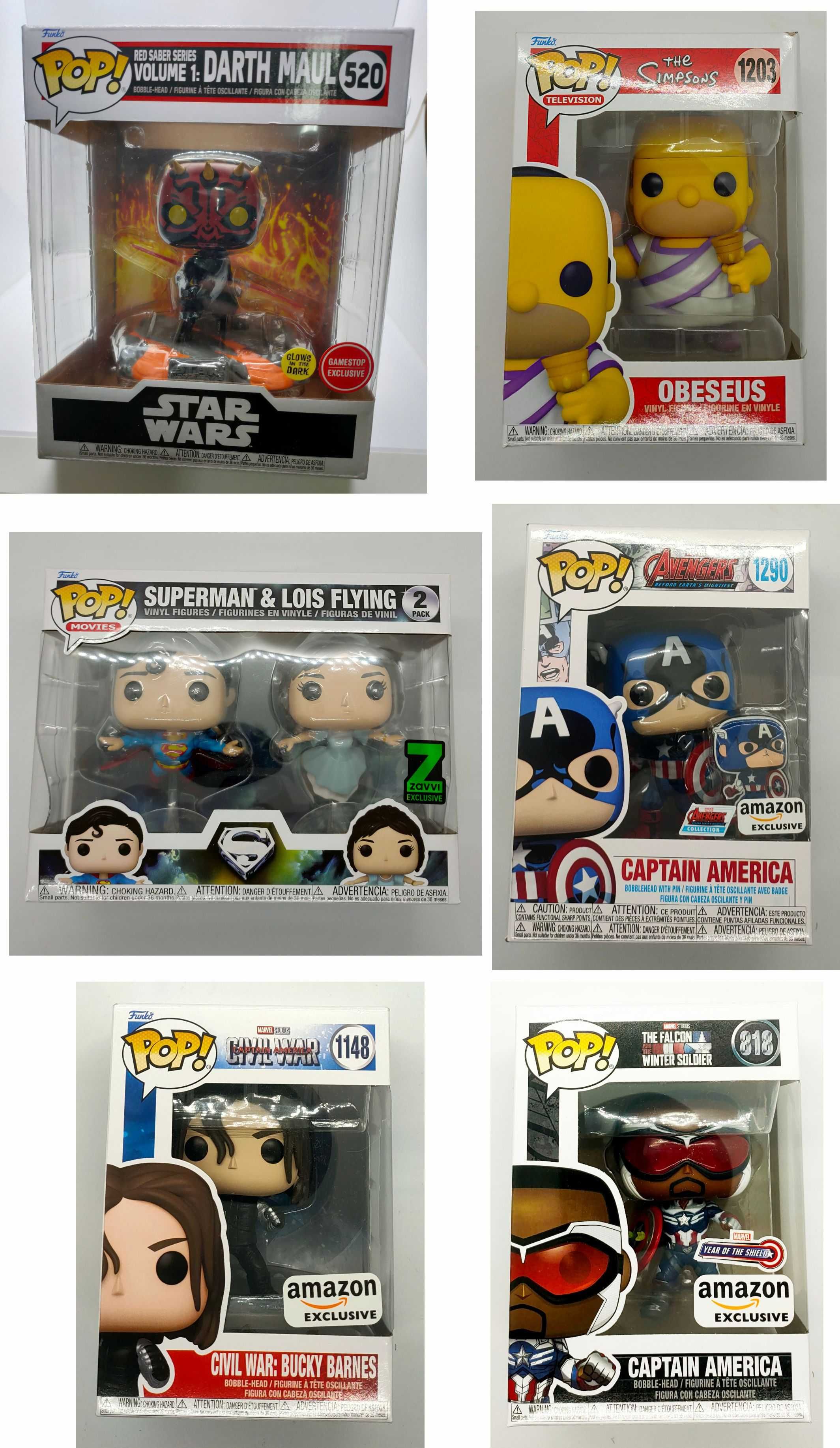 Funko Pop Variados [NOVOS]