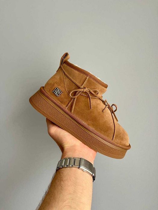 Жіночі зимові черевики MIU MIU Winter Boot Chestnut (коричневі) 1784