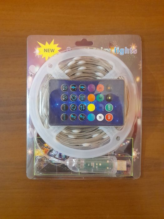 LED  гирлянда USB - 5V / 10M многофункциональная