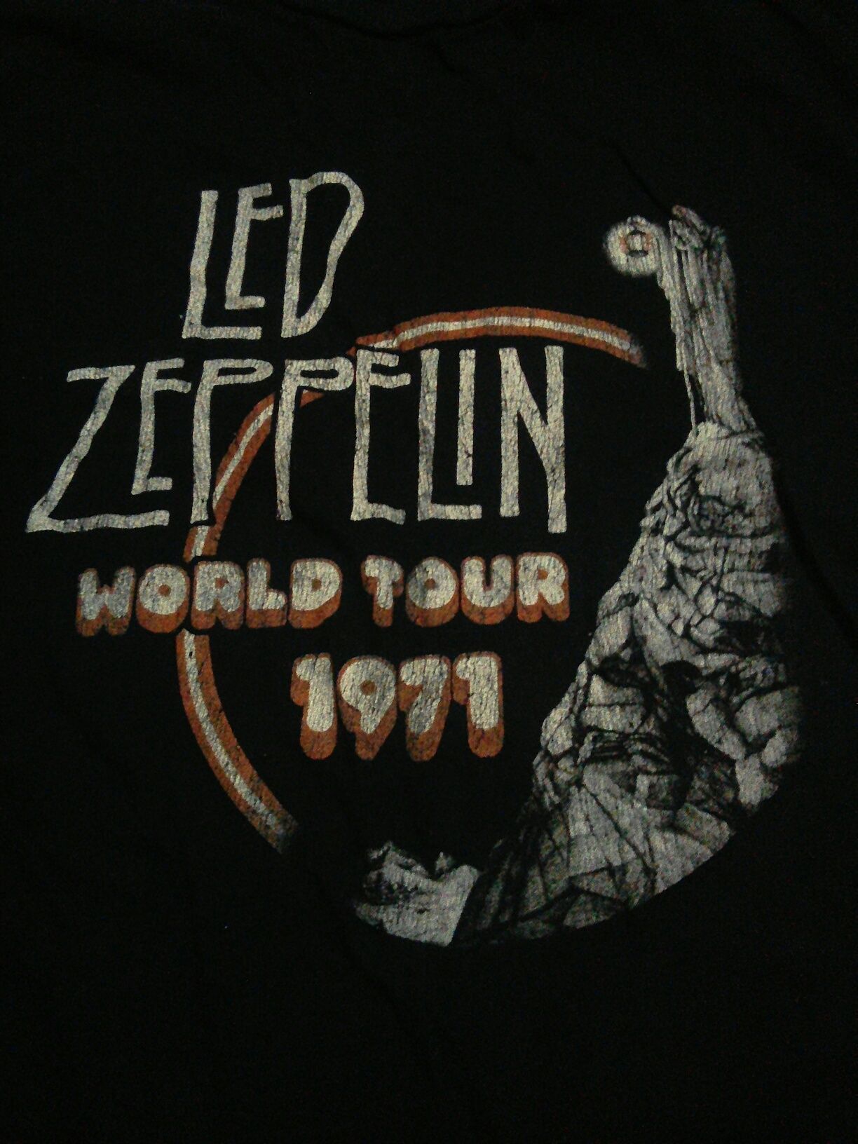 LED ZEPPELIN World Tour 1971 футболка коллекционная