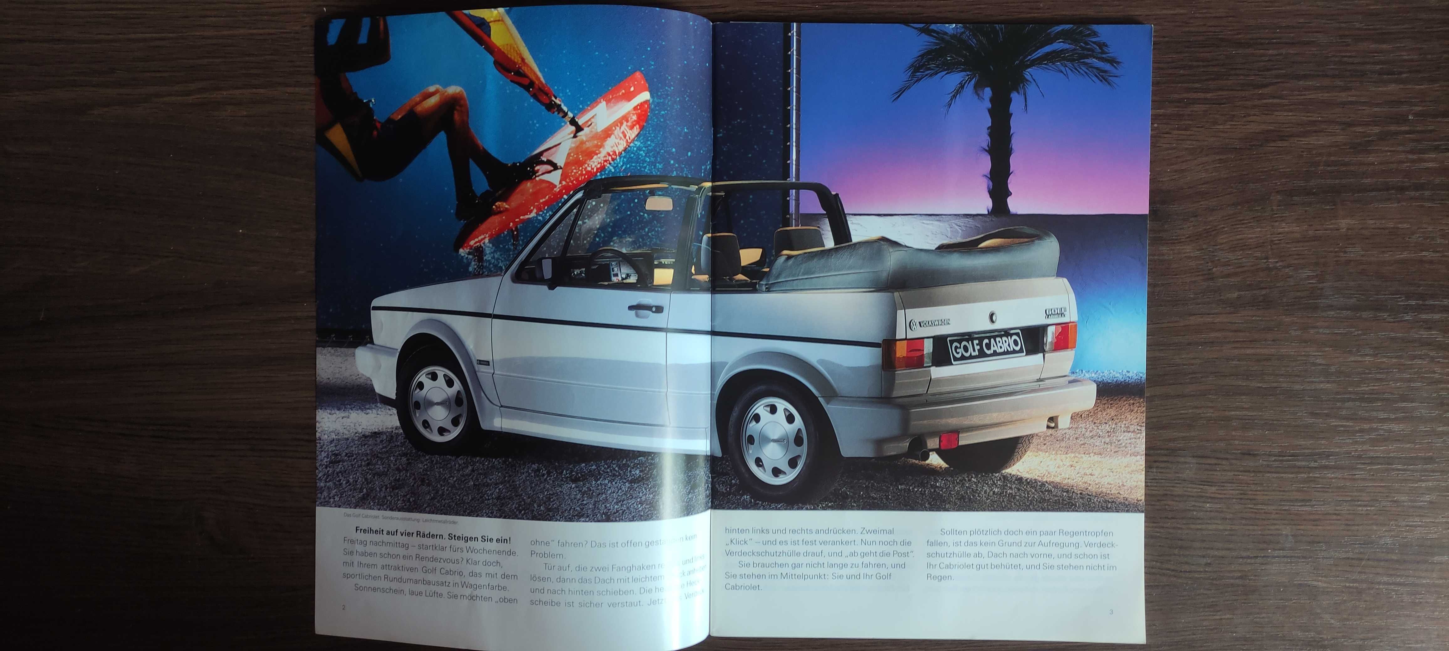 Prospekt Volkswagen Golf Cabriolet