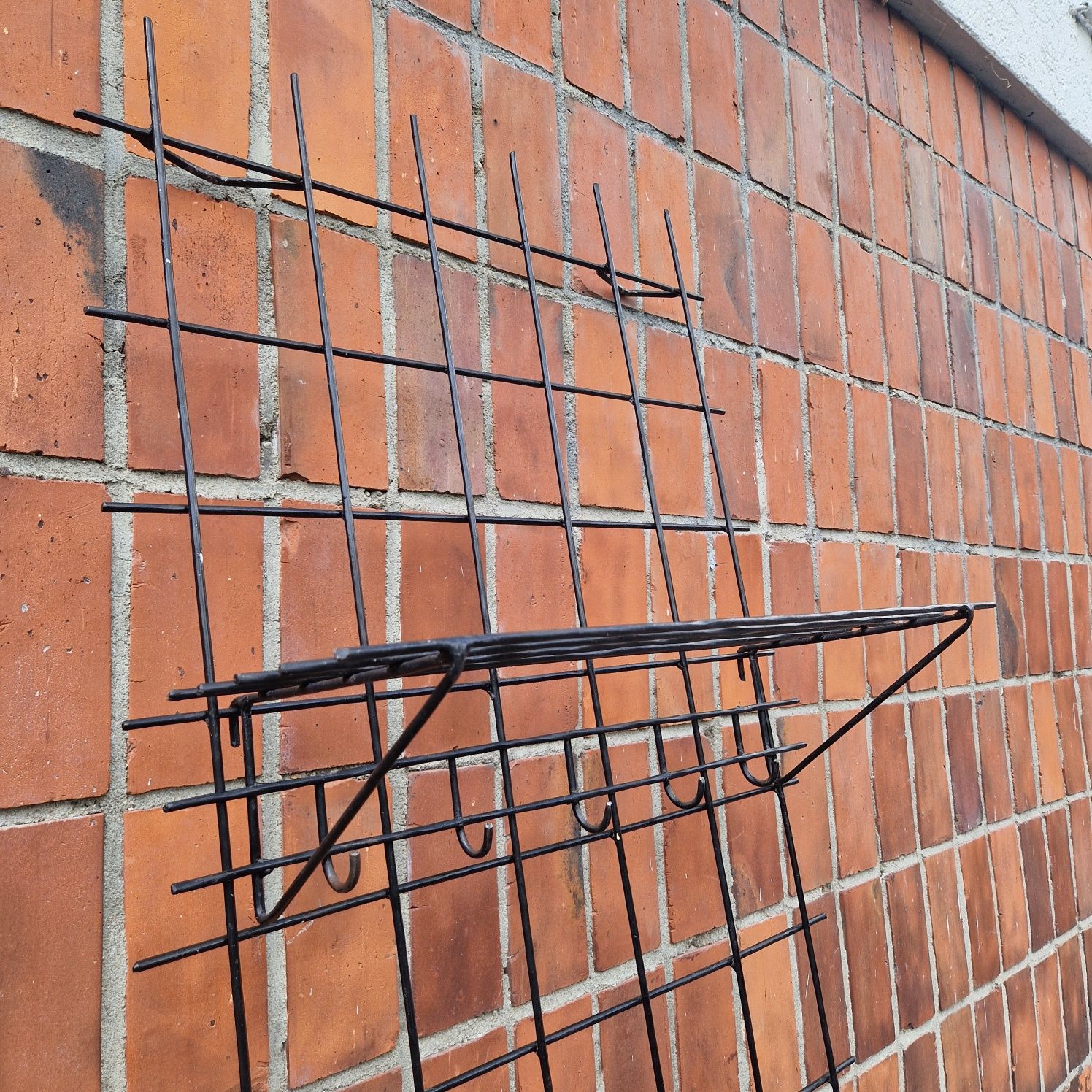Vintage wieszak na kurtki duży metaloplastyka PRL