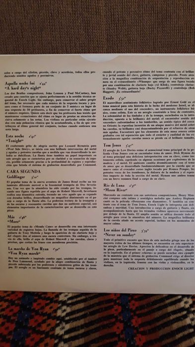 Enoch Light - Grandes temas de grandes peliculas - LP - portes incl.